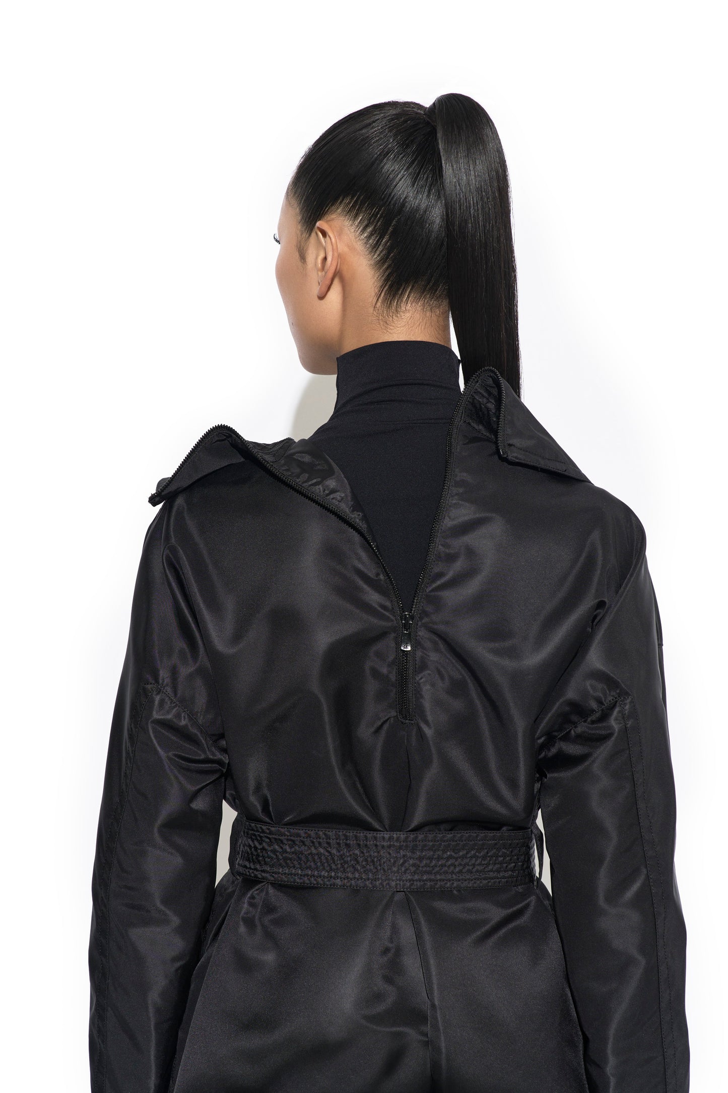 MAXI NYLON TRENCH
