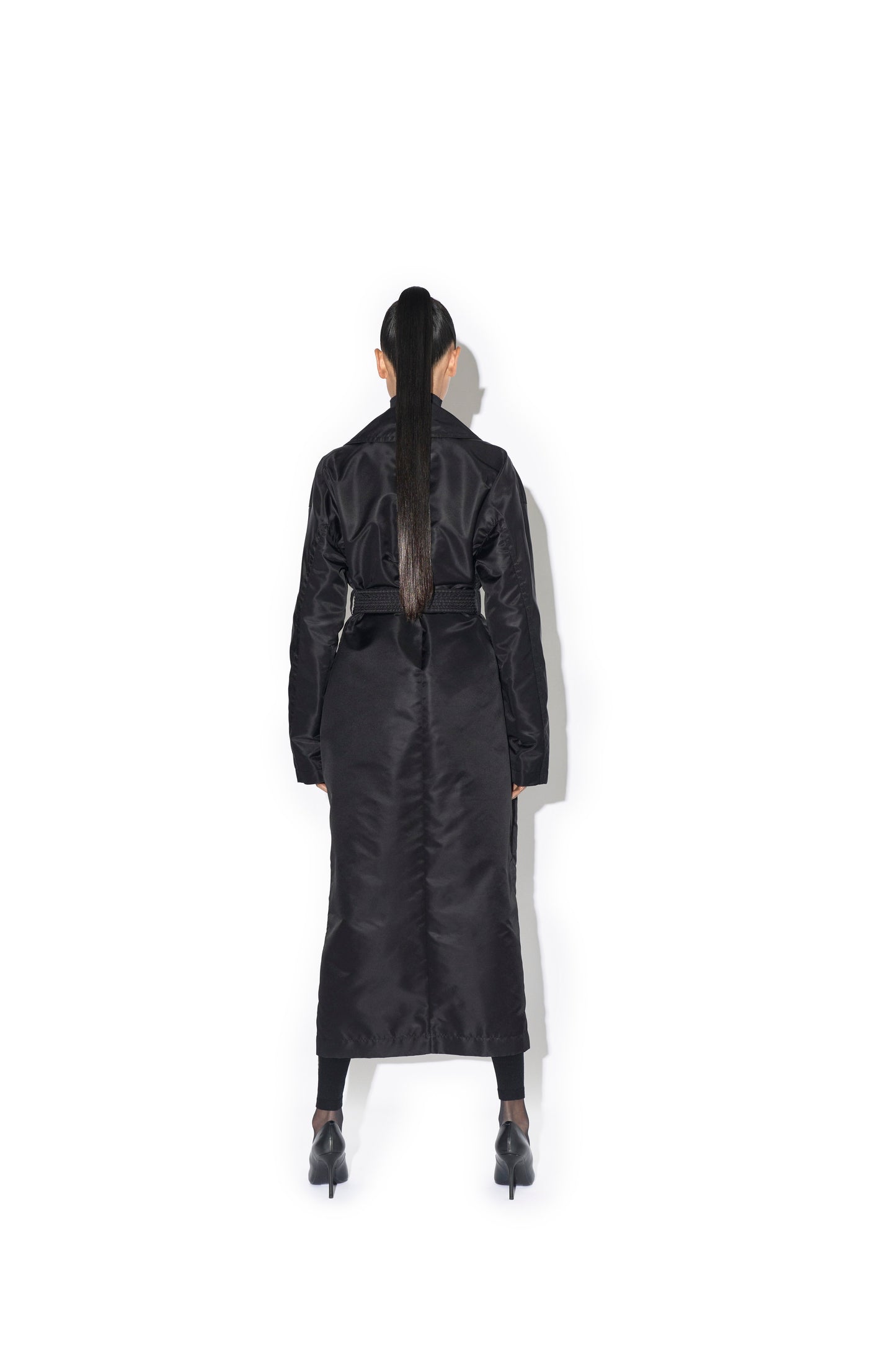 MAXI NYLON TRENCH