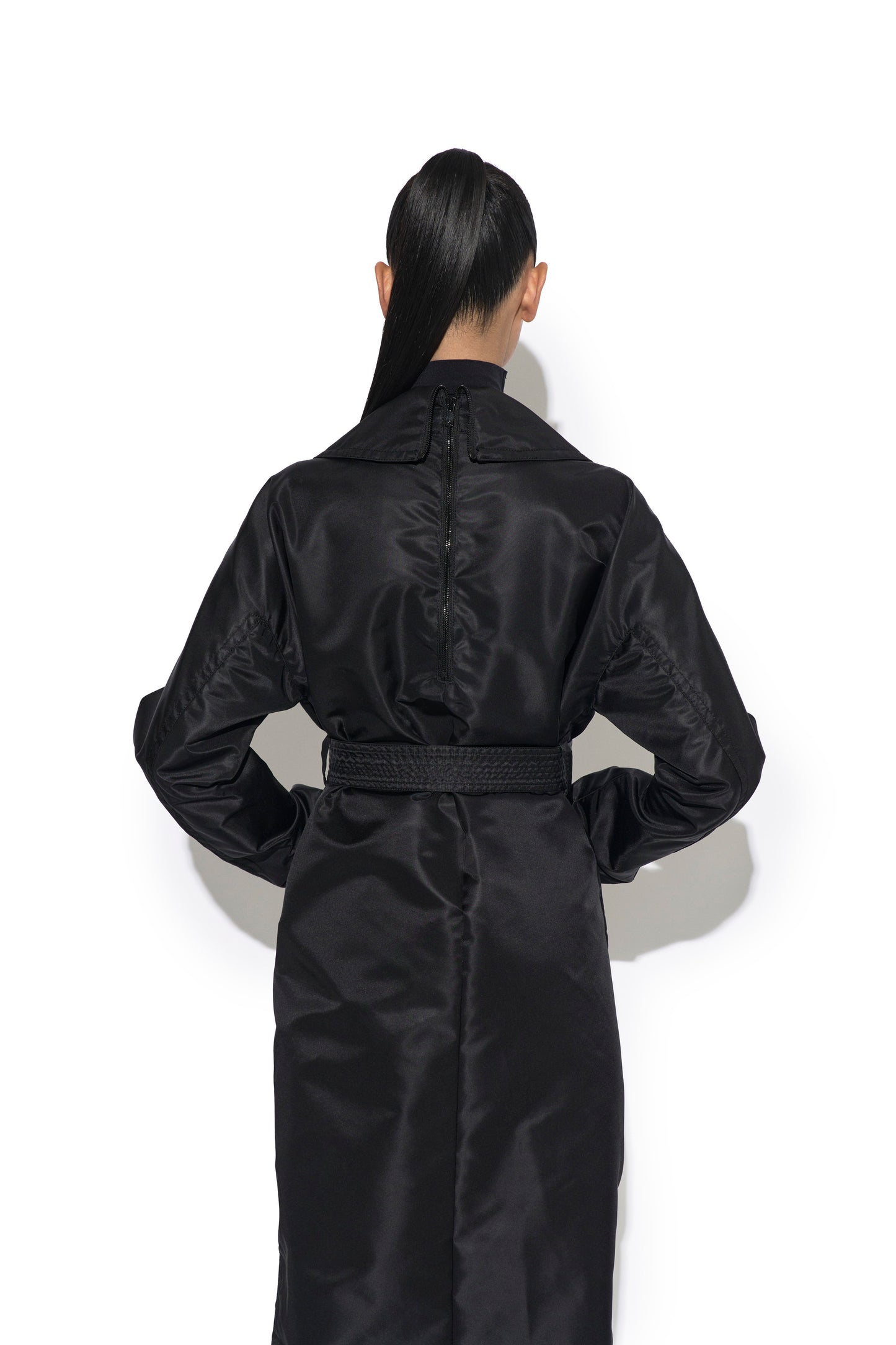 SHORT NYLON TRENCH