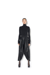 FAUX LEATHER SAROUEL PANTS