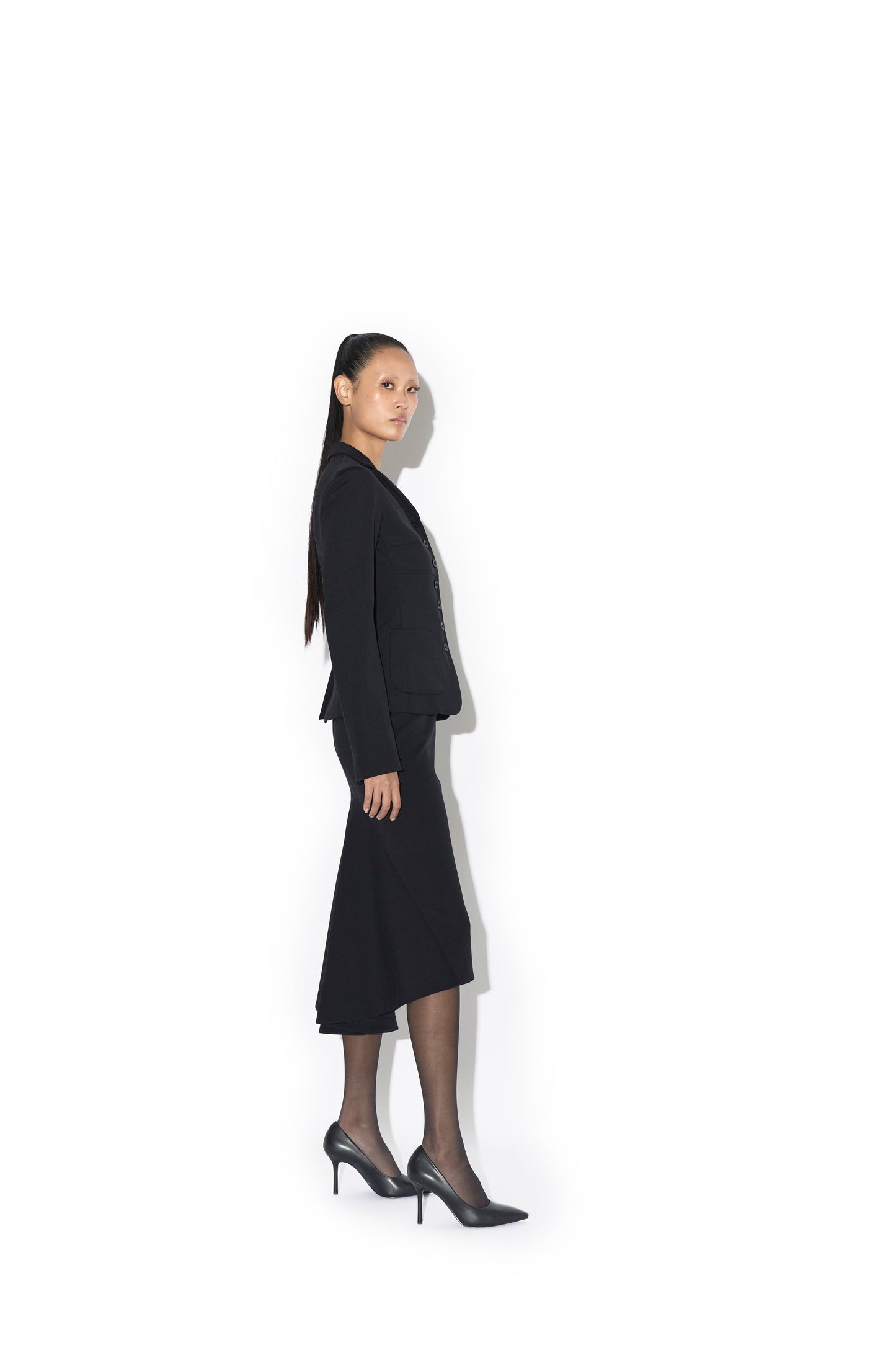 BODY-TAILORING SCUBA FITTED JACKET