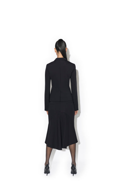 BODY-TAILORING SCUBA FITTED JACKET