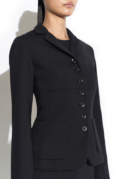 BODY-TAILORING SCUBA FITTED JACKET