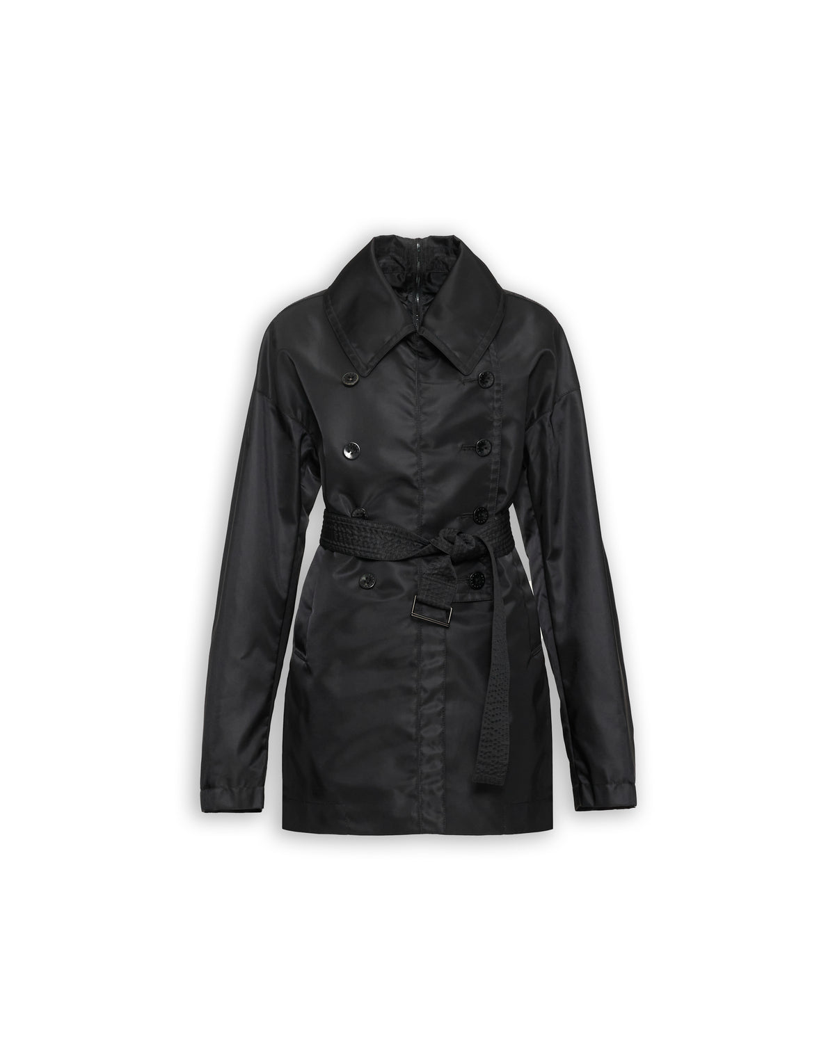 SHORT NYLON TRENCH