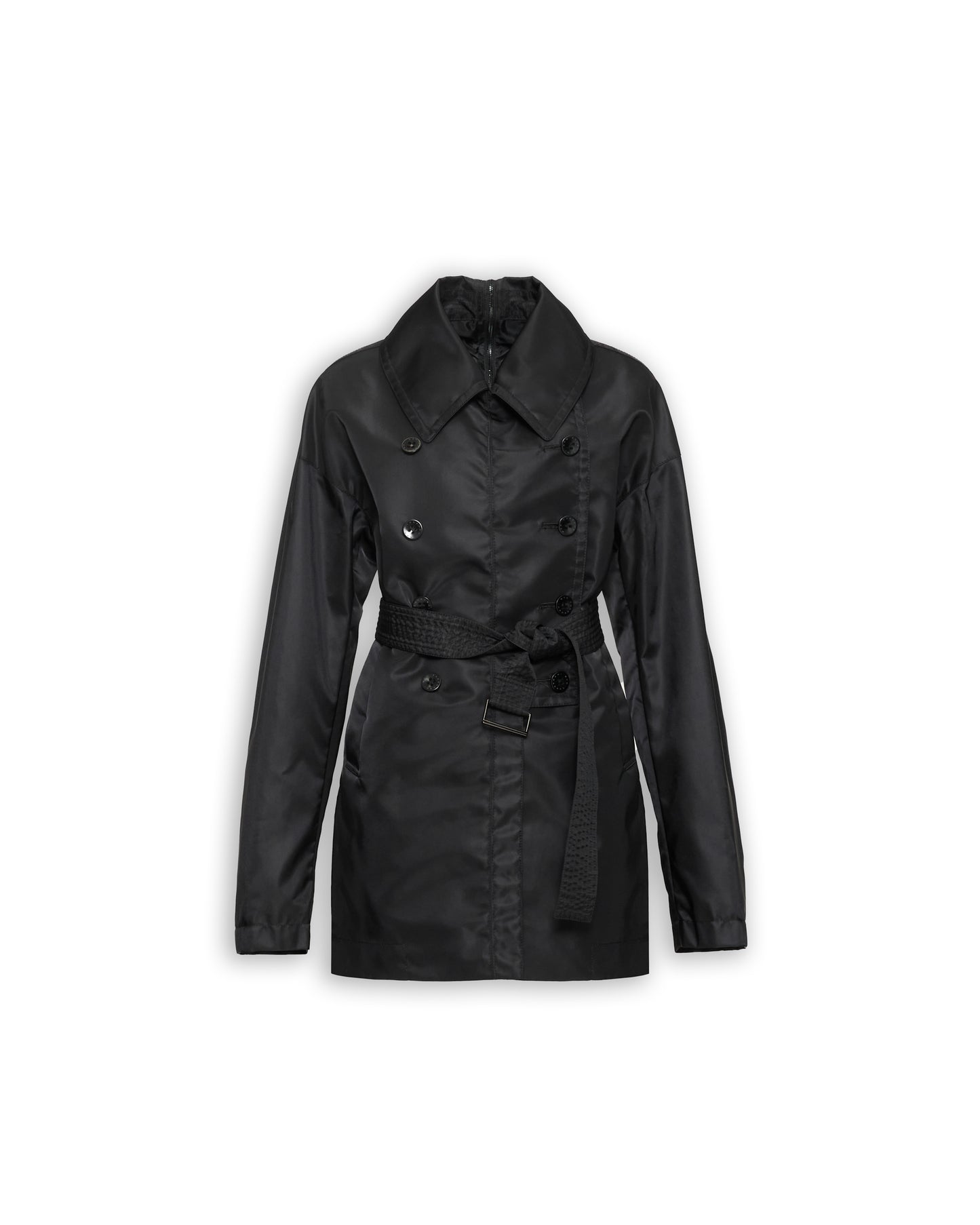 SHORT NYLON TRENCH