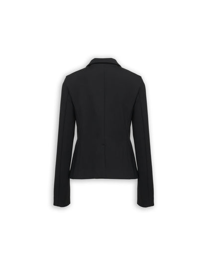 BODY-TAILORING SCUBA FITTED JACKET
