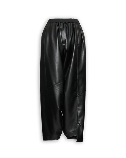 FAUX LEATHER SAROUEL PANTS
