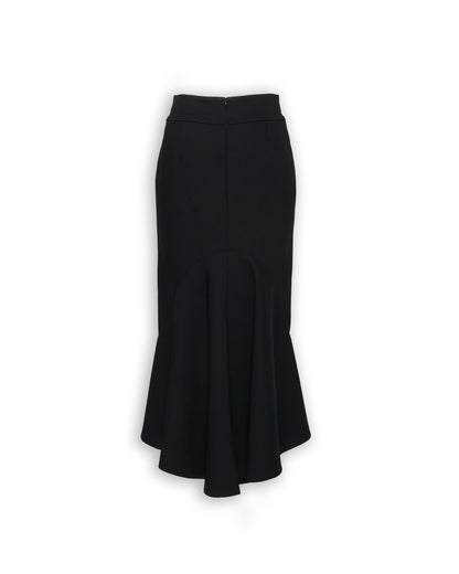 BODY TAILORING HIP HUGGING BACK FLARE SKIRT