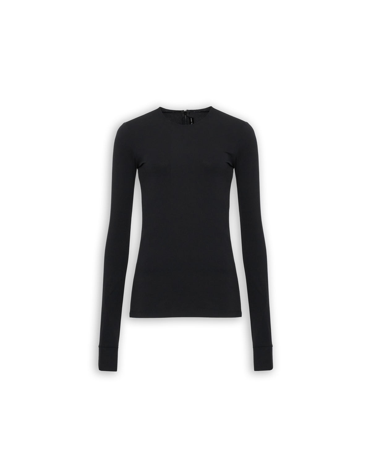 “SECOND SKIN” CREW NECK TOP