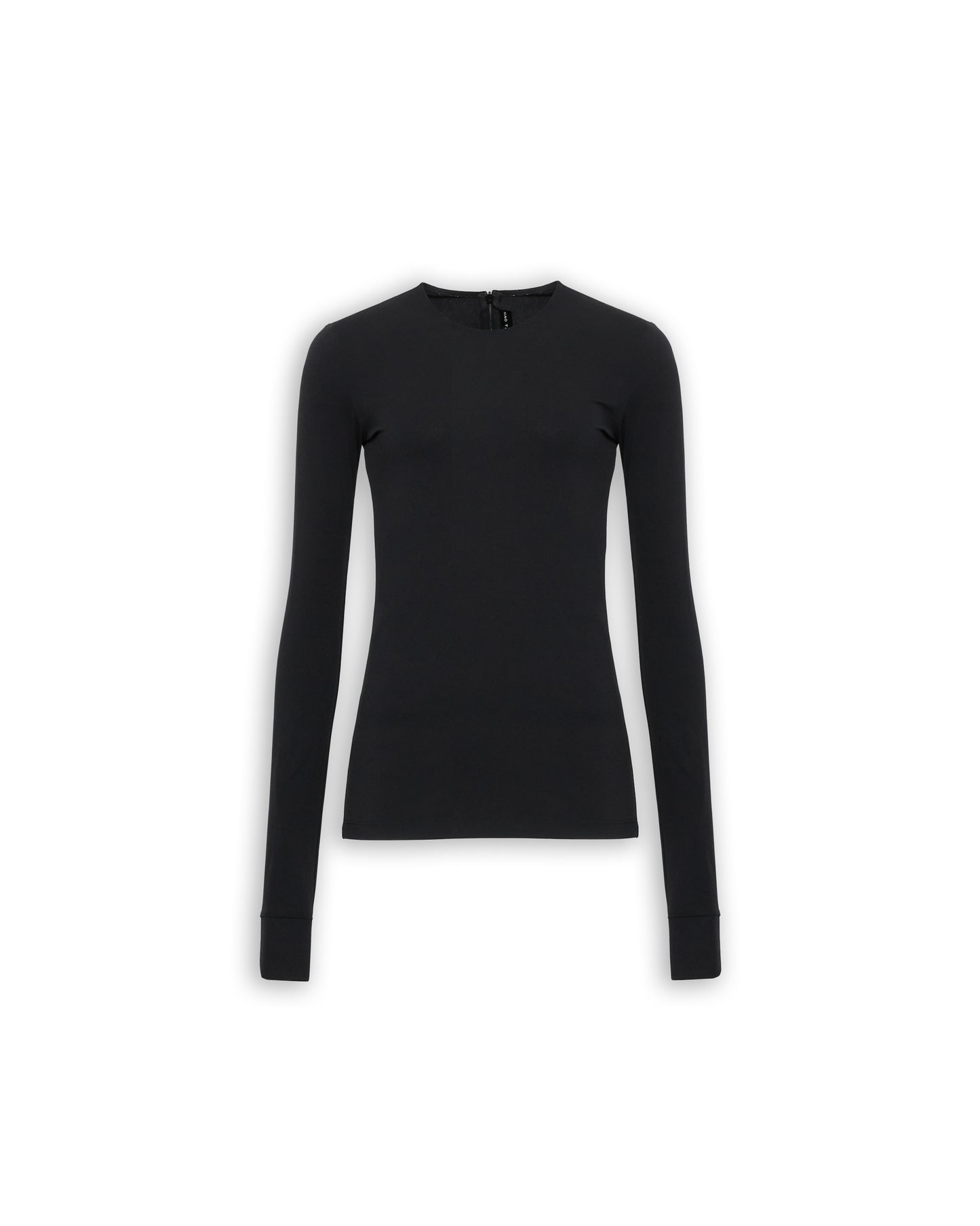 "SECOND SKIN" CREW NECK TOP