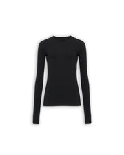 “SECOND SKIN” CREW NECK TOP