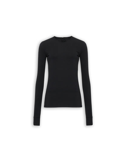 “SECOND SKIN” CREW NECK TOP