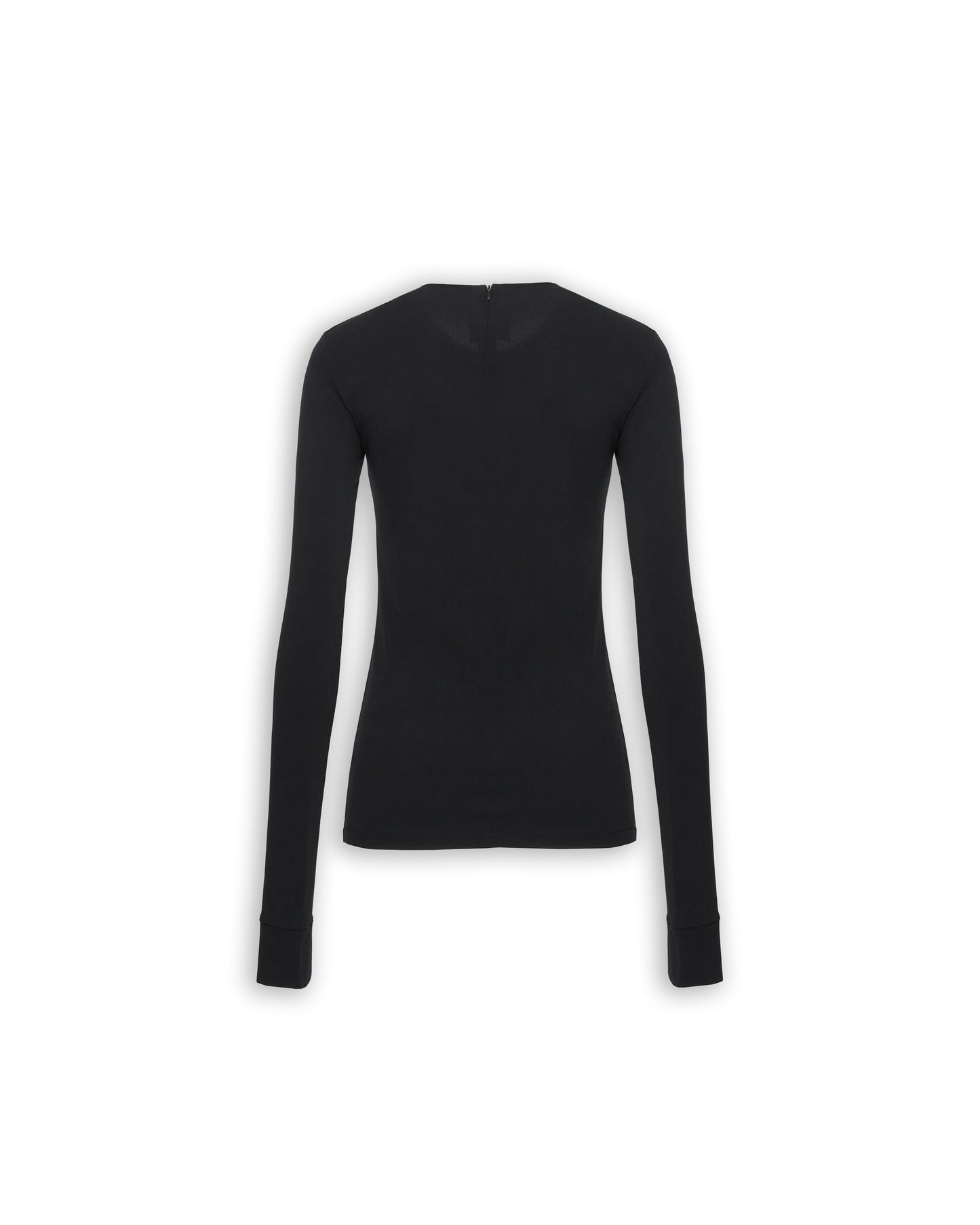 "SECOND SKIN" CREW NECK TOP
