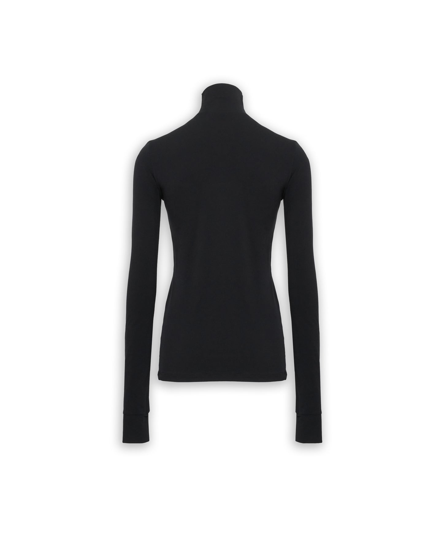 “SECOND SKIN” STRETCH HIGH NECK TOP
